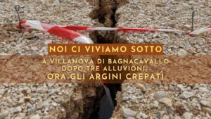 Fessurazioni sull'argine del Lamone denunciate dal Comitato Alluvionati di Villanova di Bagnacavallo